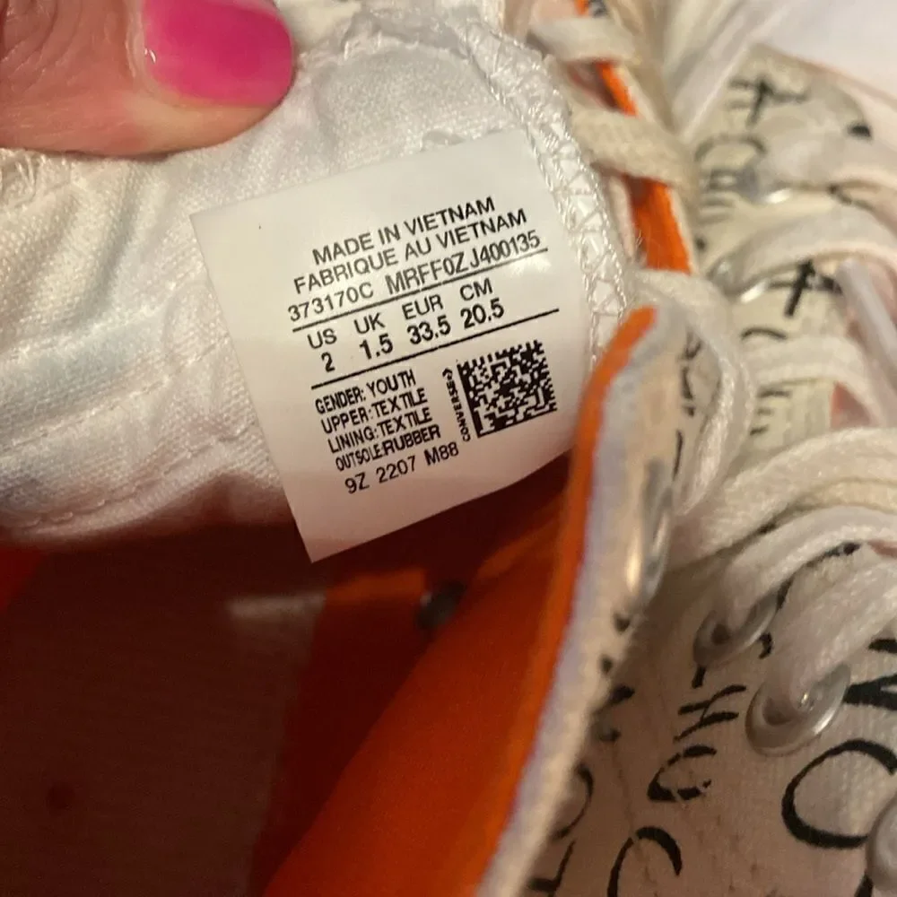 Kids Not a Chuck Converse High top Youth Size 2